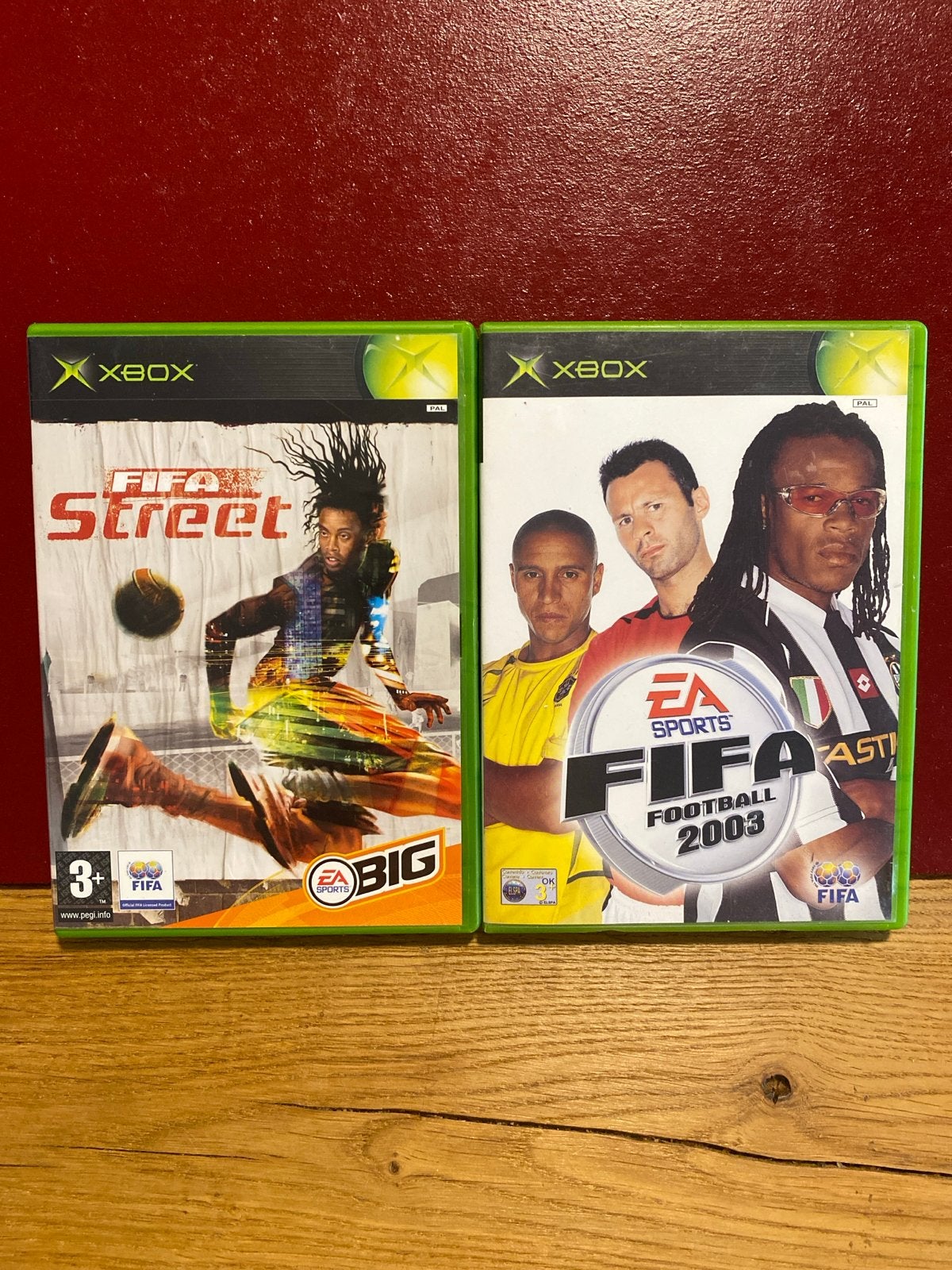 FIFA Street & FIFA Football 2003 - Xbox Games, Gebruikt, 2 spelers, Eén computer, Ophalen of Verzenden