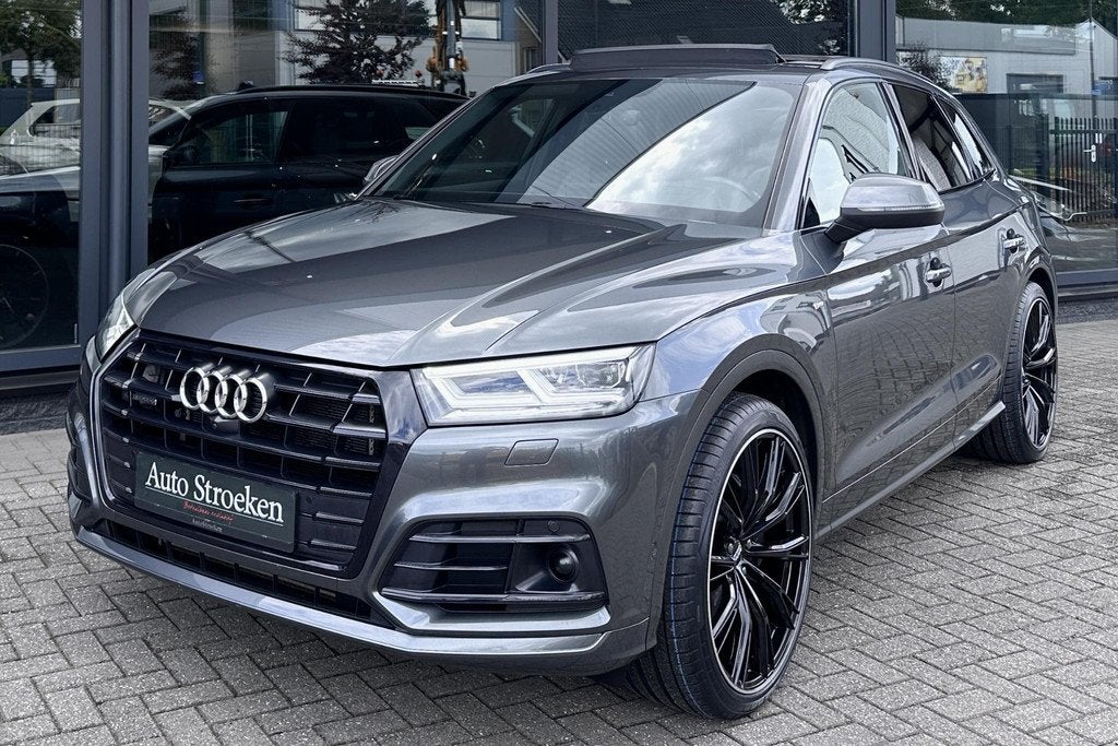 Audi Q5 50 TFSIe S-Line RS Leder Pano Lucht Matrix Virtual, Auto's, Audi, Automaat, Automatische klimaatregeling, Gebruikt, 4 cilinders