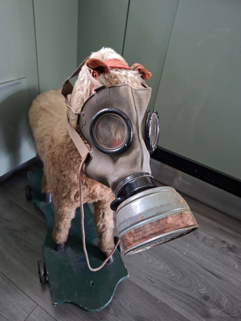 Gasmasker  staat 1939 plaatje bij filter, Ophalen of Verzenden, Overige soorten, Overige gebieden, Overige typen