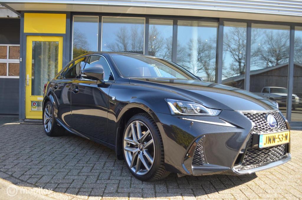 Lexus IS 300H F-Sport, Auto's, Lexus, Achterwielaandrijving, Gebruikt, Zwart, Leder