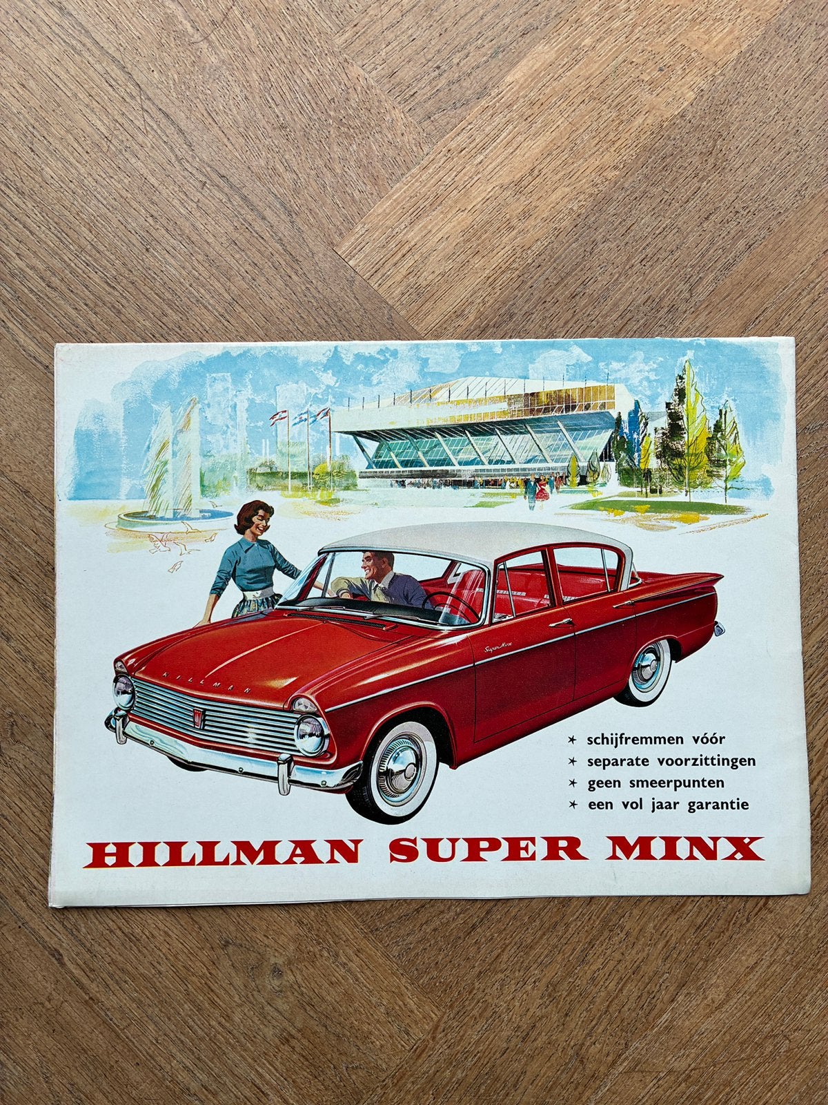 Hillman Super Minx brochure, Verzenden, Zo goed als nieuw, Overige merken