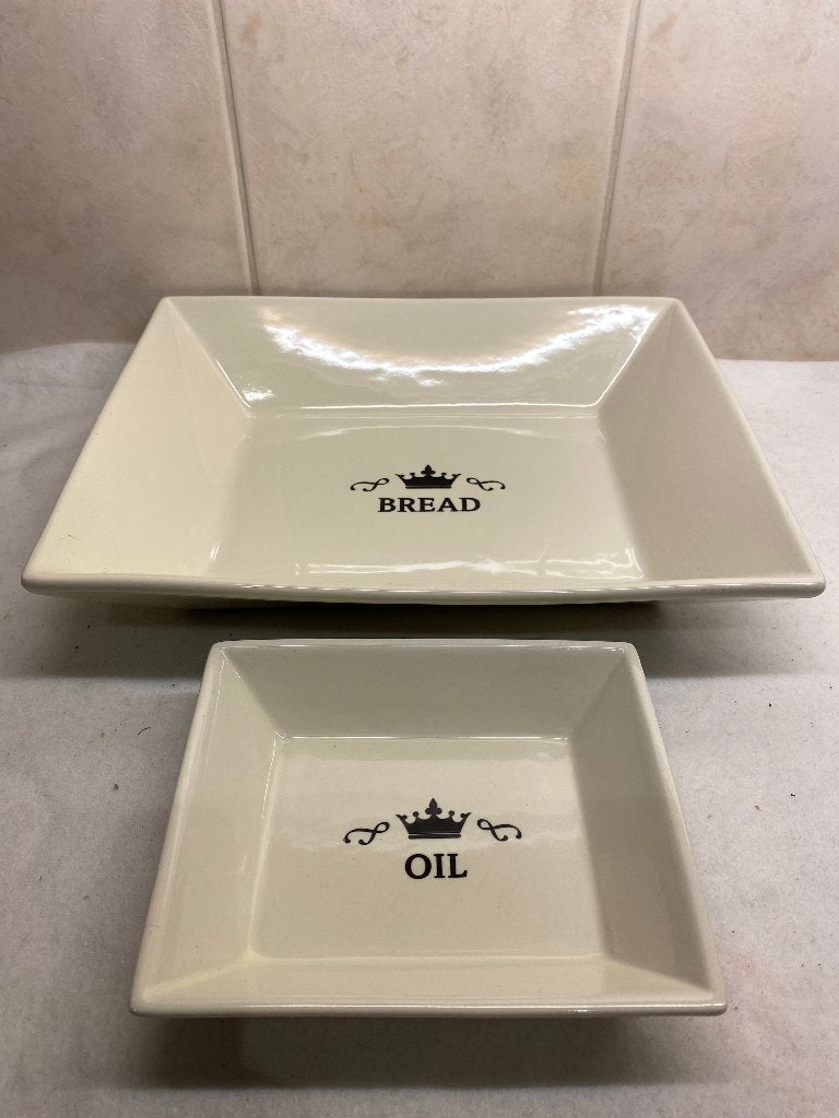 Engelse Oil & Bread Schalen (2), Ophalen of Verzenden
