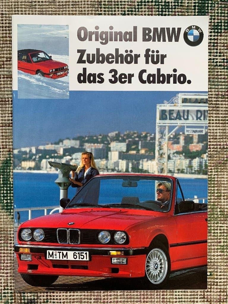 Accessoire brochure BMW 3-serie cabriolet E30 1988 NIEUW!, Nieuw, Ophalen of Verzenden, BMW, BMW