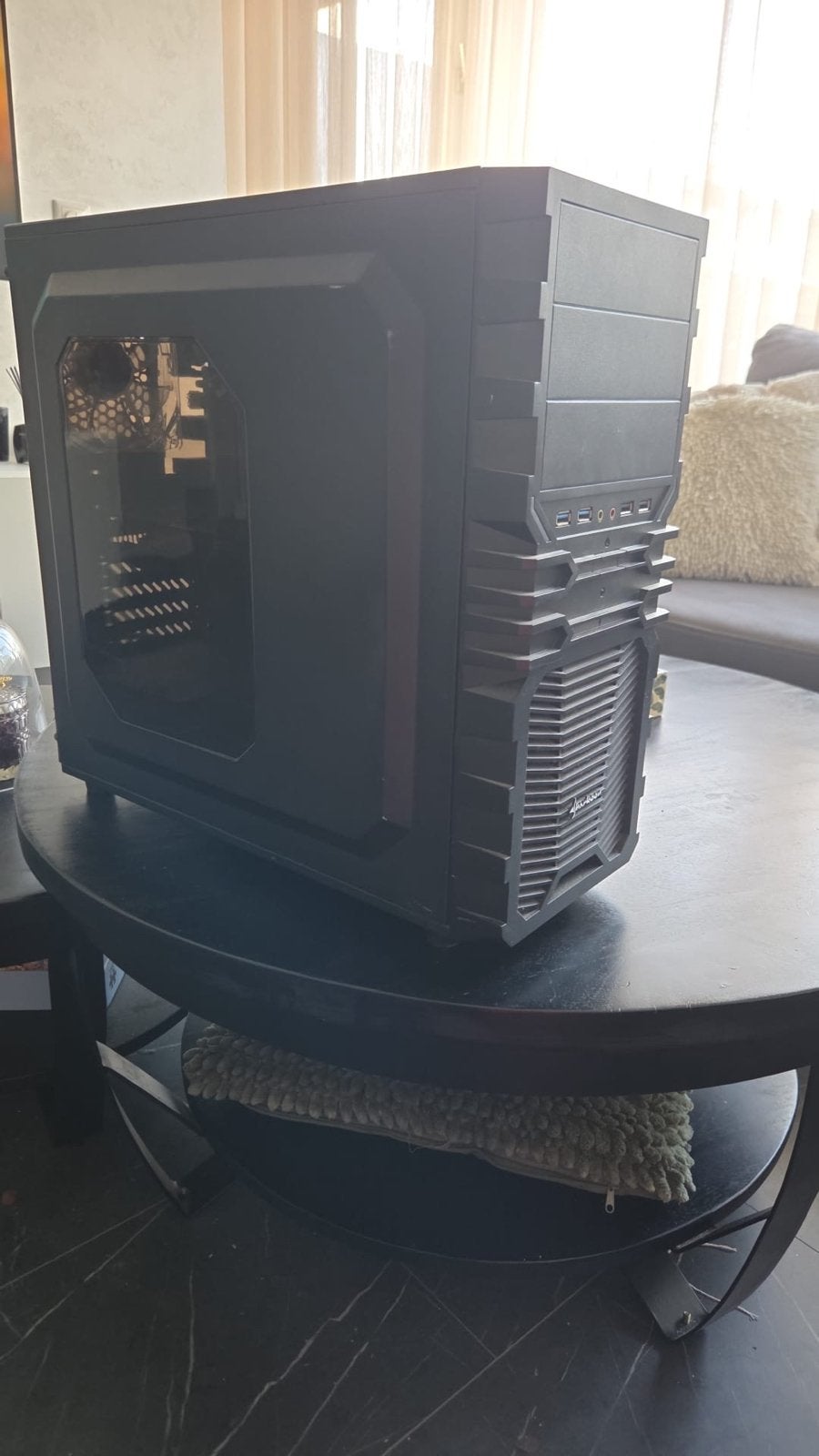 Sharkoon PC-behuizing - Zwart, Gebruikt, Computers en Software, Ophalen, Gebruikt