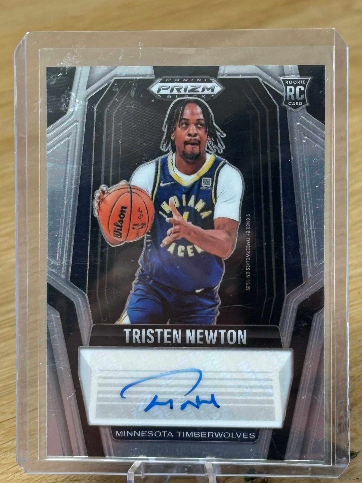 Tristen Newton Panini Prizm Rookie Kaart met Handtekening, Verzamelen, Ophalen of Verzenden, Zo goed als nieuw, Overige sporten