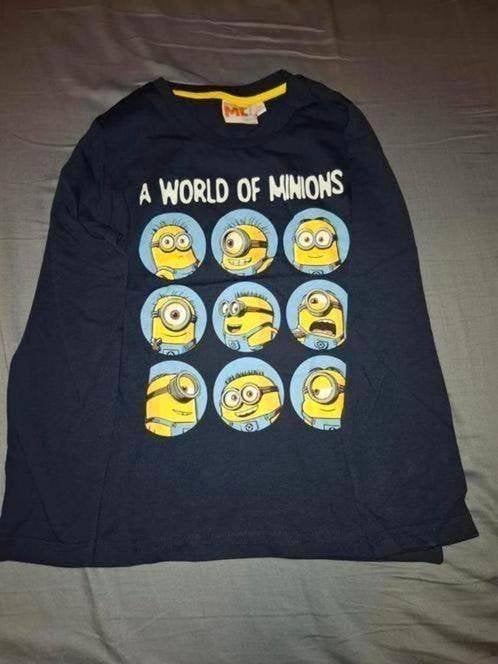 Longsleeve minions maat 116, Ophalen of Verzenden, Zo goed als nieuw, Jongen, Shirt of Longsleeve