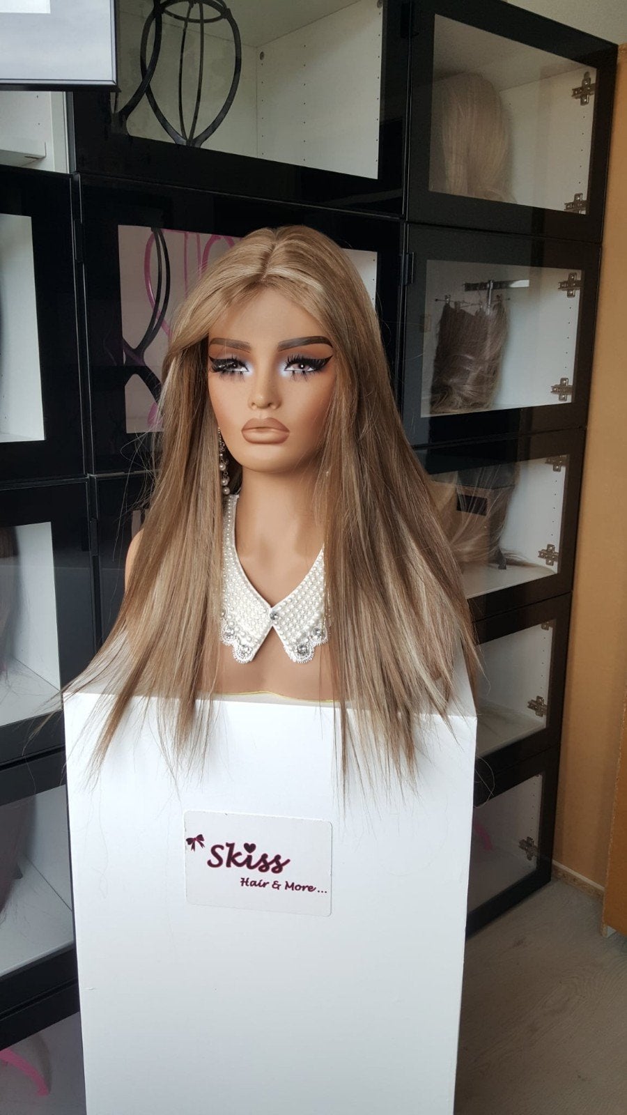 HaarTopper: #10 - Bruin en Blond gemixt - Wavy - 50/55cm, Ophalen of Verzenden, Nieuw, Pruik of Haarverlenging