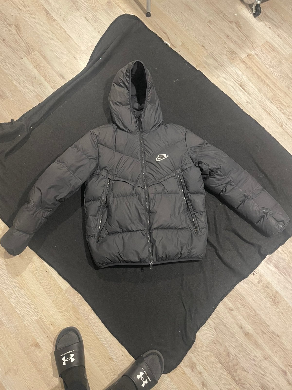 Nike winter jas, Ophalen of Verzenden, Zo goed als nieuw, Maat 48/50 (M), Zwart