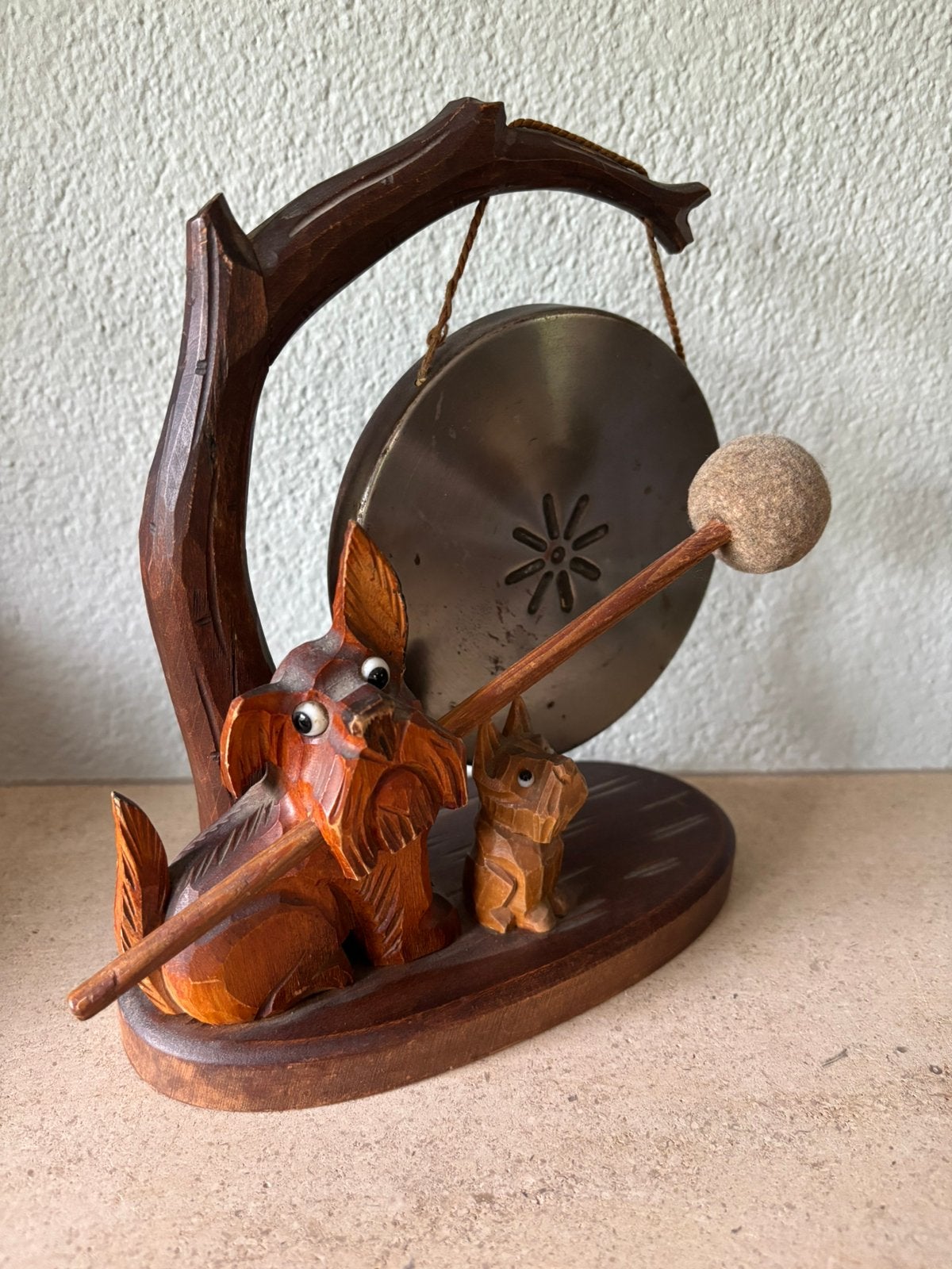 Schotse terrier gong, Ophalen of Verzenden, Zo goed als nieuw