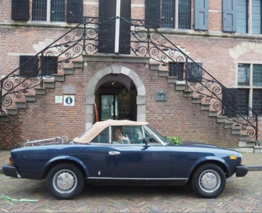 Fiat 124 2.0 Spider I USA 1979 Blauw, Auto's, Automaat, 1995 cc, 4 cilinders, Cabriolet
