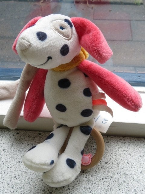 Muziekknuffel Dalmatiër hond merk Noukie's, Met label, Zo goed als nieuw, Meerkleurig, Hond
