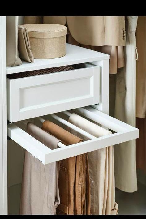 Ikea broekhanger Komplement + Verdeler Komplement, Ophalen, 50 tot 100 cm, Zo goed als nieuw, Minder dan 100 cm