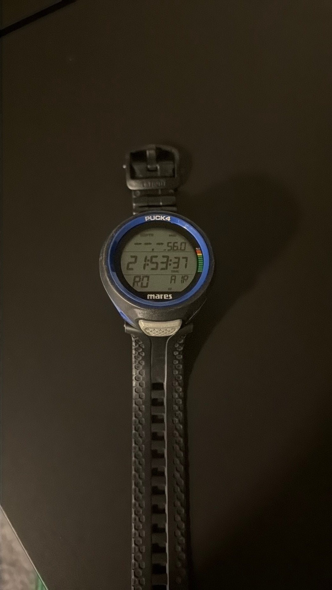 Mares puck 4 blauw, Ophalen of Verzenden, Zo goed als nieuw, Duikcomputer