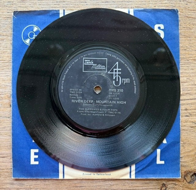 The Supremes & Four Tops - River deep mountain high (Z-A), 7 inch, Ophalen of Verzenden, Zo goed als nieuw, R&B en Soul