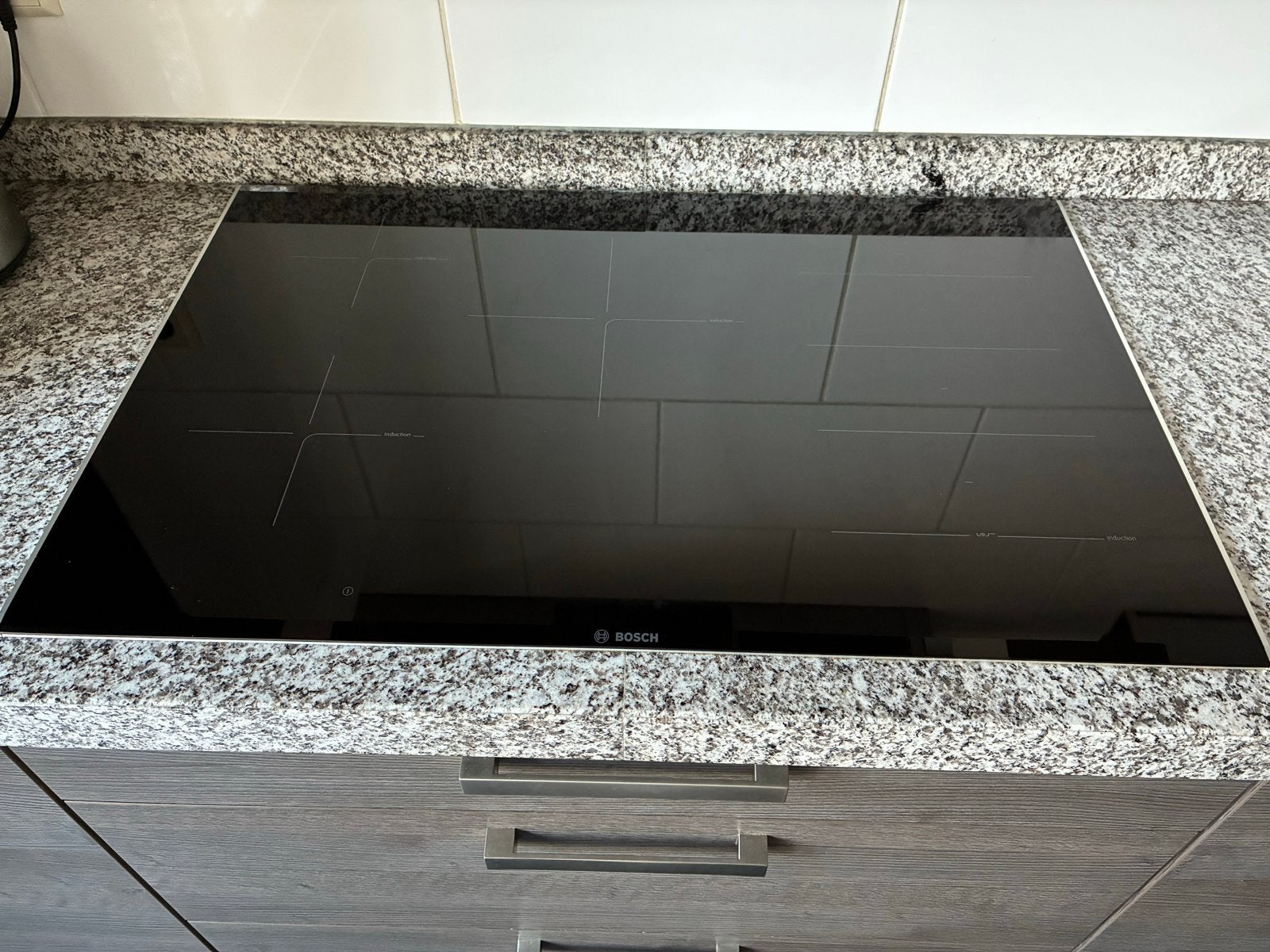 Bosch Inductie Kookplaat PXV875DC1E - 90 cm, Ophalen, Zo goed als nieuw, Inbouw, Inductie