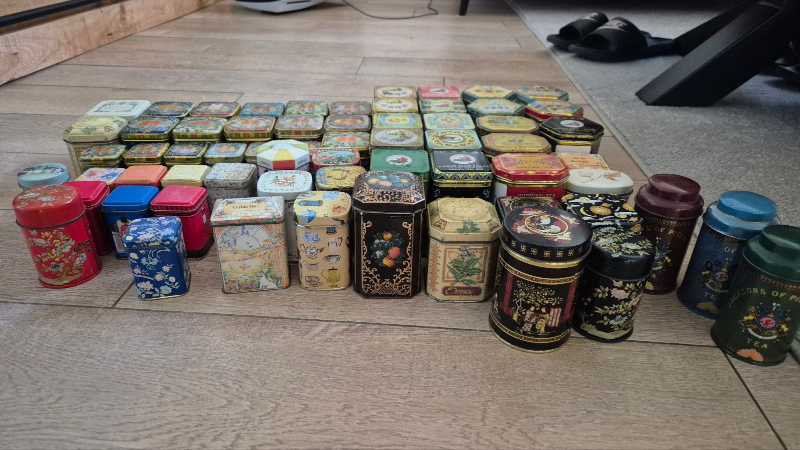 Grote collectie vintage theeblikjes - Hankow-Batchelor, Ophalen, Gebruikt, Thee, Overige merken