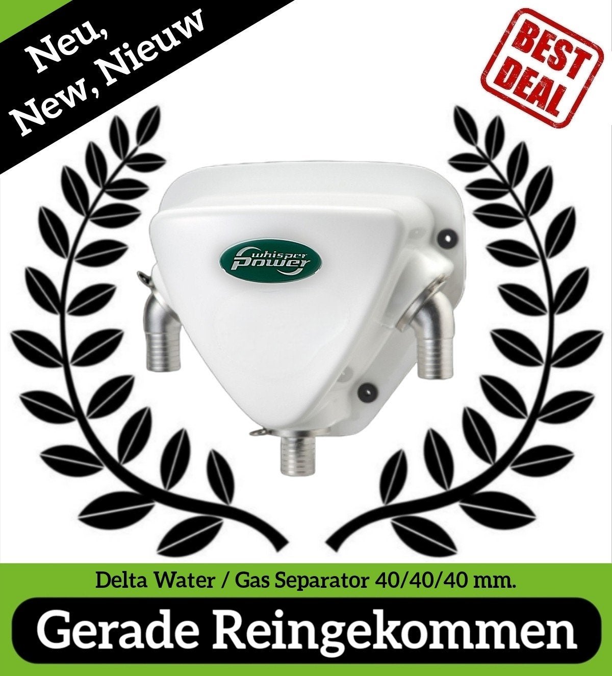 40230097 - Delta Water / Gas Separator 40/40/40 mm. - Neu, Ophalen of Verzenden, Nieuw, Motor en Techniek
