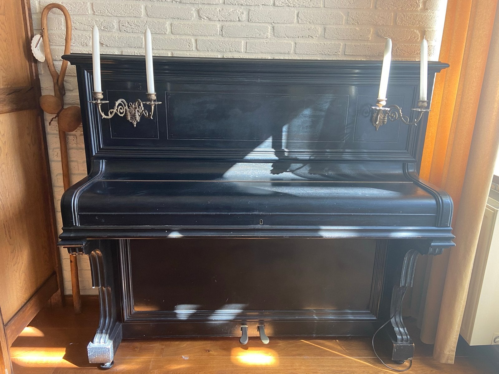 Antieke Rud. Ibach Sohn Piano - Zwart, Ophalen, Gebruikt, Zwart, Piano