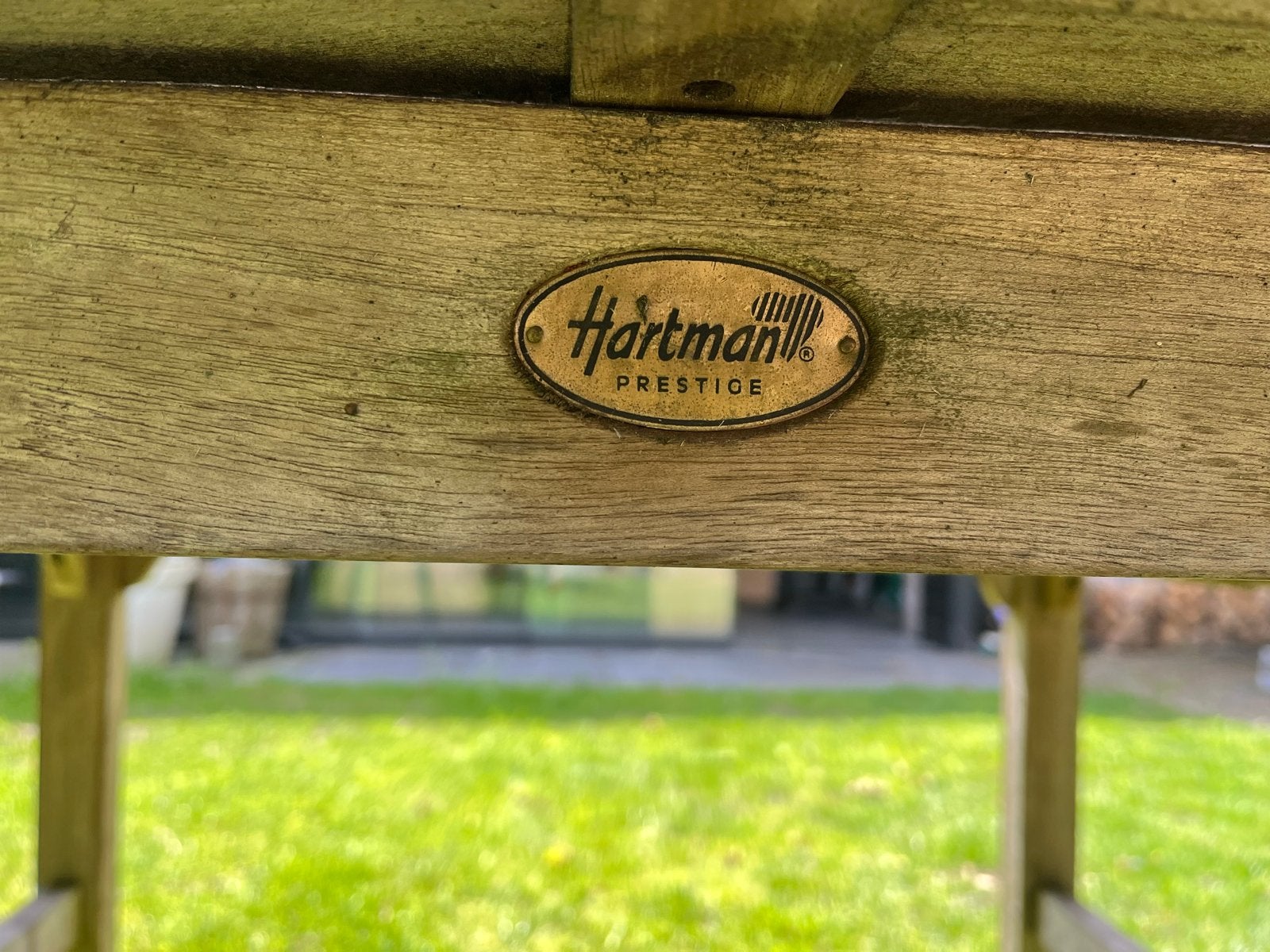 Hartman Prestige Teakhouten Uitschuifbare Tuintafel, Ophalen, Gebruikt, Rechthoekig, Teakhout