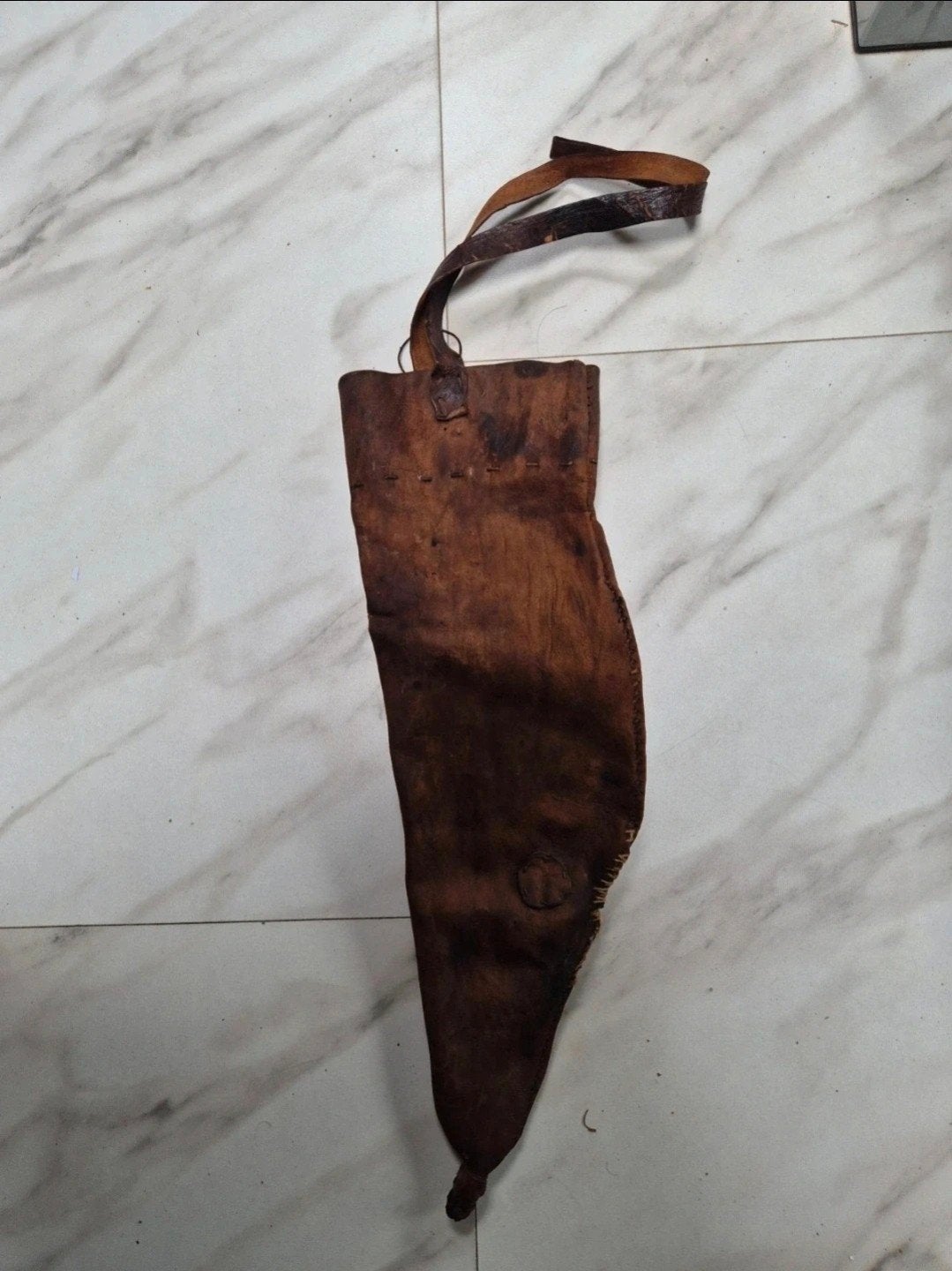 Antieke Leren Holster - Vintage Accessoire, Ophalen of Verzenden
