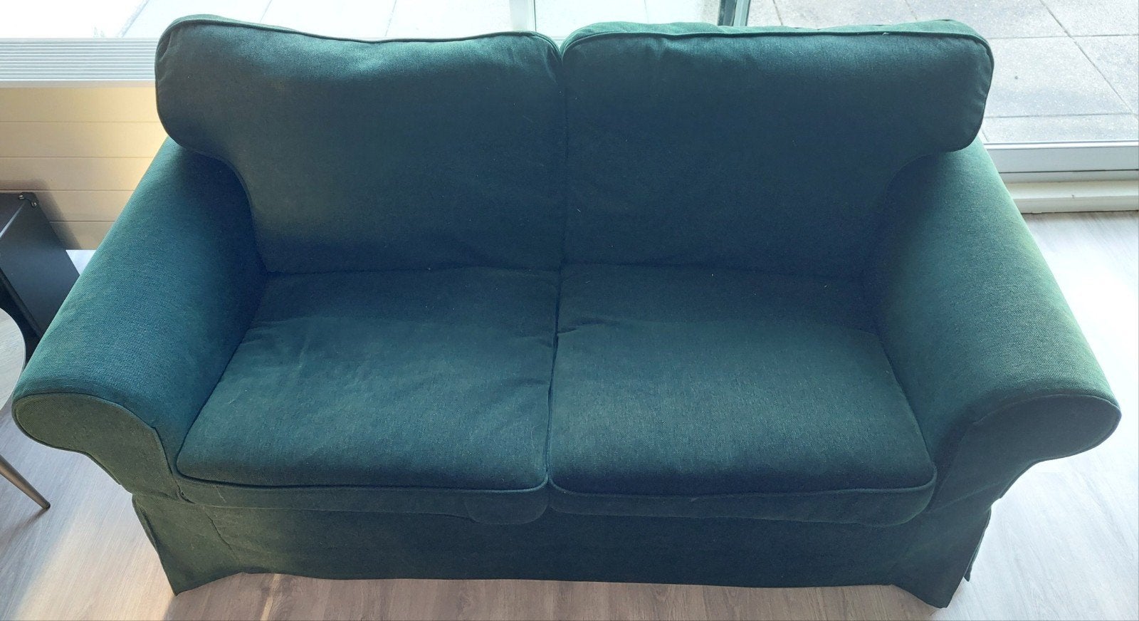 2 Ektorp banken Tallmyra donkergroen, Ophalen, Gebruikt, Minder dan 75 cm, Stof