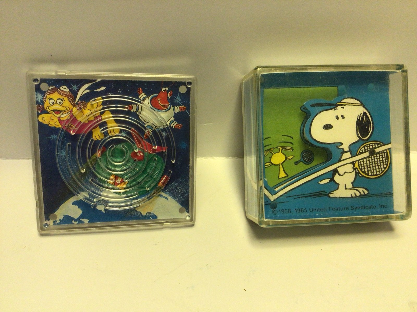 Vintage Labyrint Spelletjes: Snoopy & Ruimtevaart, Ophalen of Verzenden, Gebruikt, Jongen of Meisje