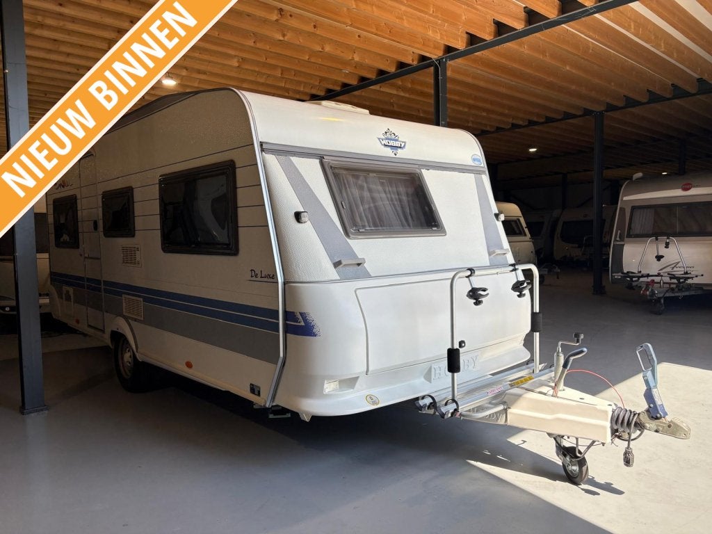 Hobby De Luxe 495UK bj.2001, kinderkamer, voortent, luifel, Overige typen, Rondzit, Hobby, Bedrijf