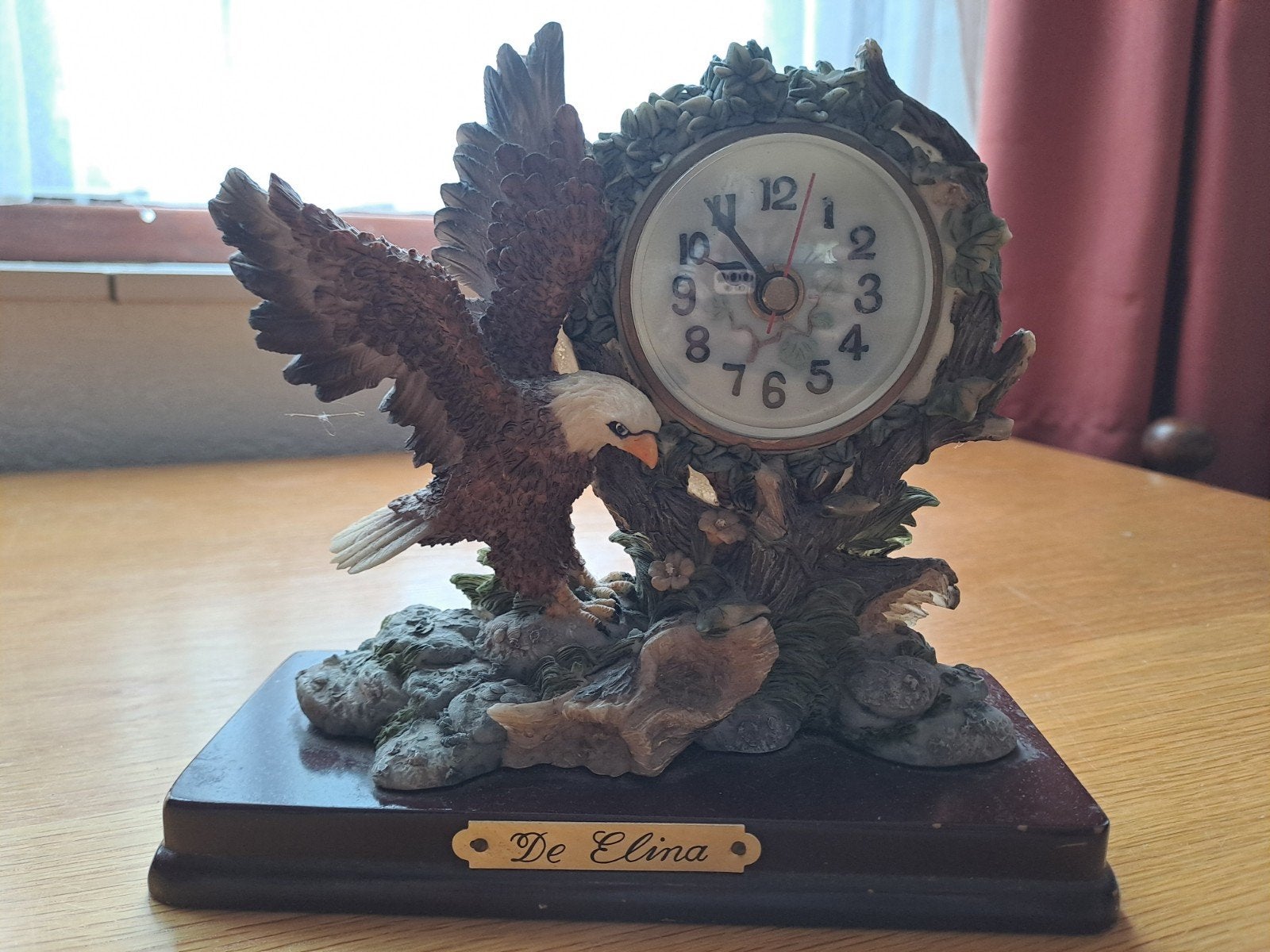 Adelaar klokje - Decoratief tafelklokje met adelaar, Antiek en Kunst, Ophalen of Verzenden