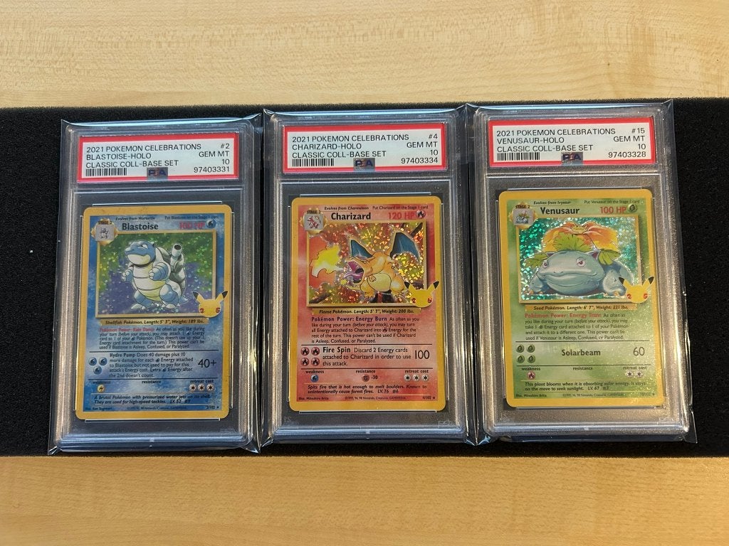 celebrations trio psa 10, Ophalen of Verzenden, Zo goed als nieuw, Foil
