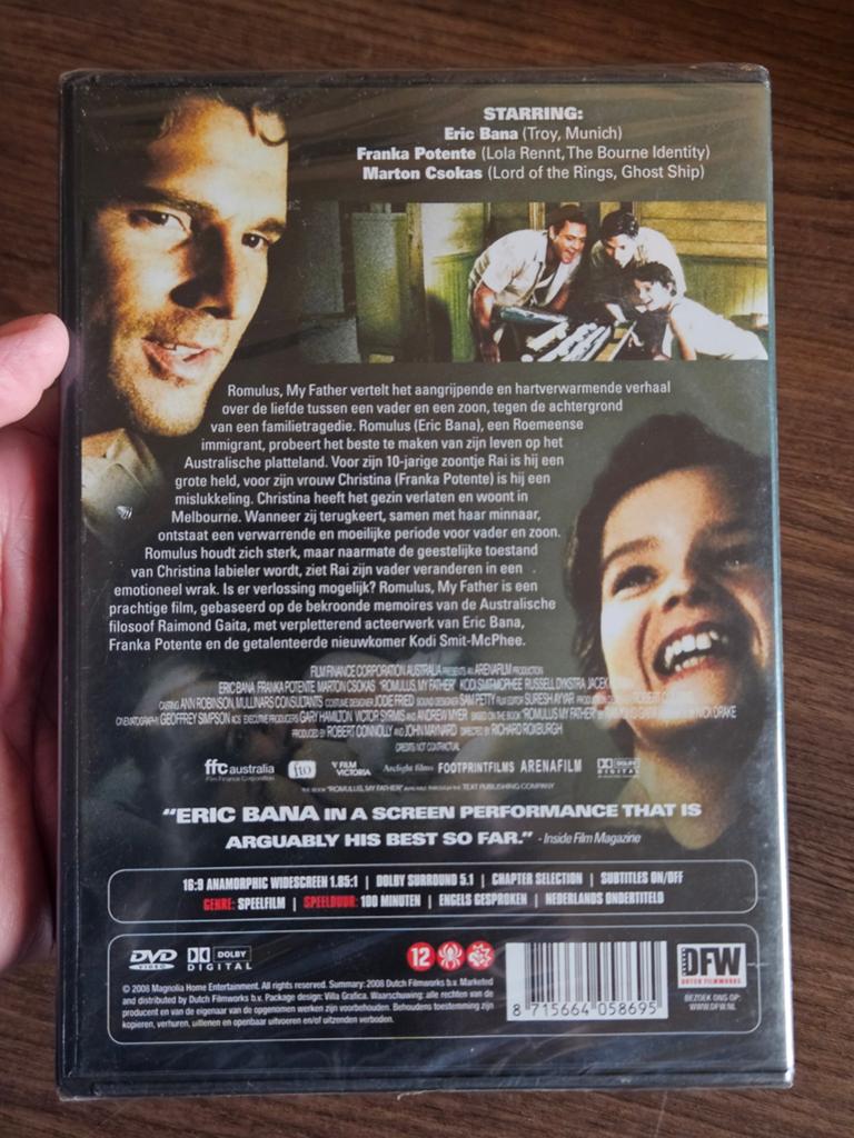 DVD Romulus My Father Eric Bana Franka Potente NIEUW, Vanaf 12 jaar, Ophalen of Verzenden, Nieuw in verpakking