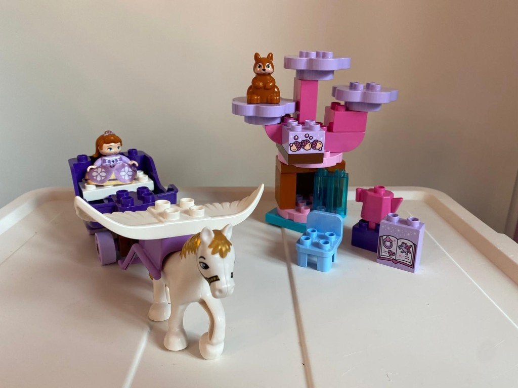 Lego Duplo 10822 – Sofia het Prinsesje Magische Koets, Ophalen of Verzenden, Zo goed als nieuw, Compleet, Duplo