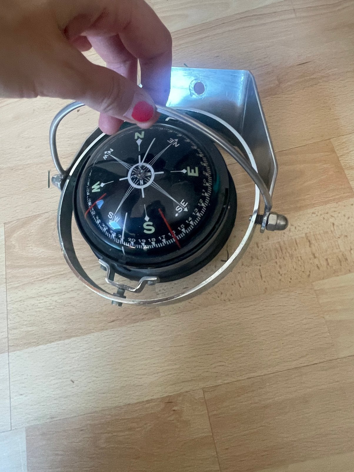 Scheepskompas navigatie instrument, Watersport en Boten, Ophalen of Verzenden, Zo goed als nieuw, Gps of Kompas