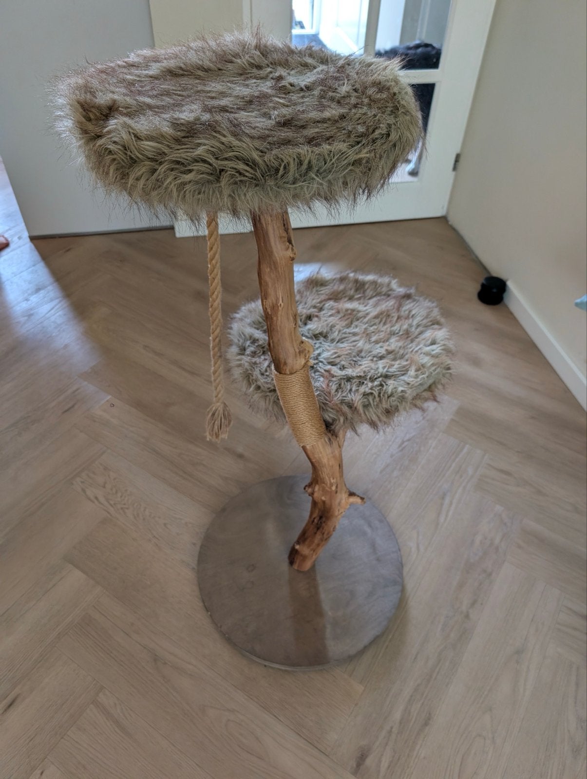 Kattenkrabpaal hout, Ophalen, Gebruikt