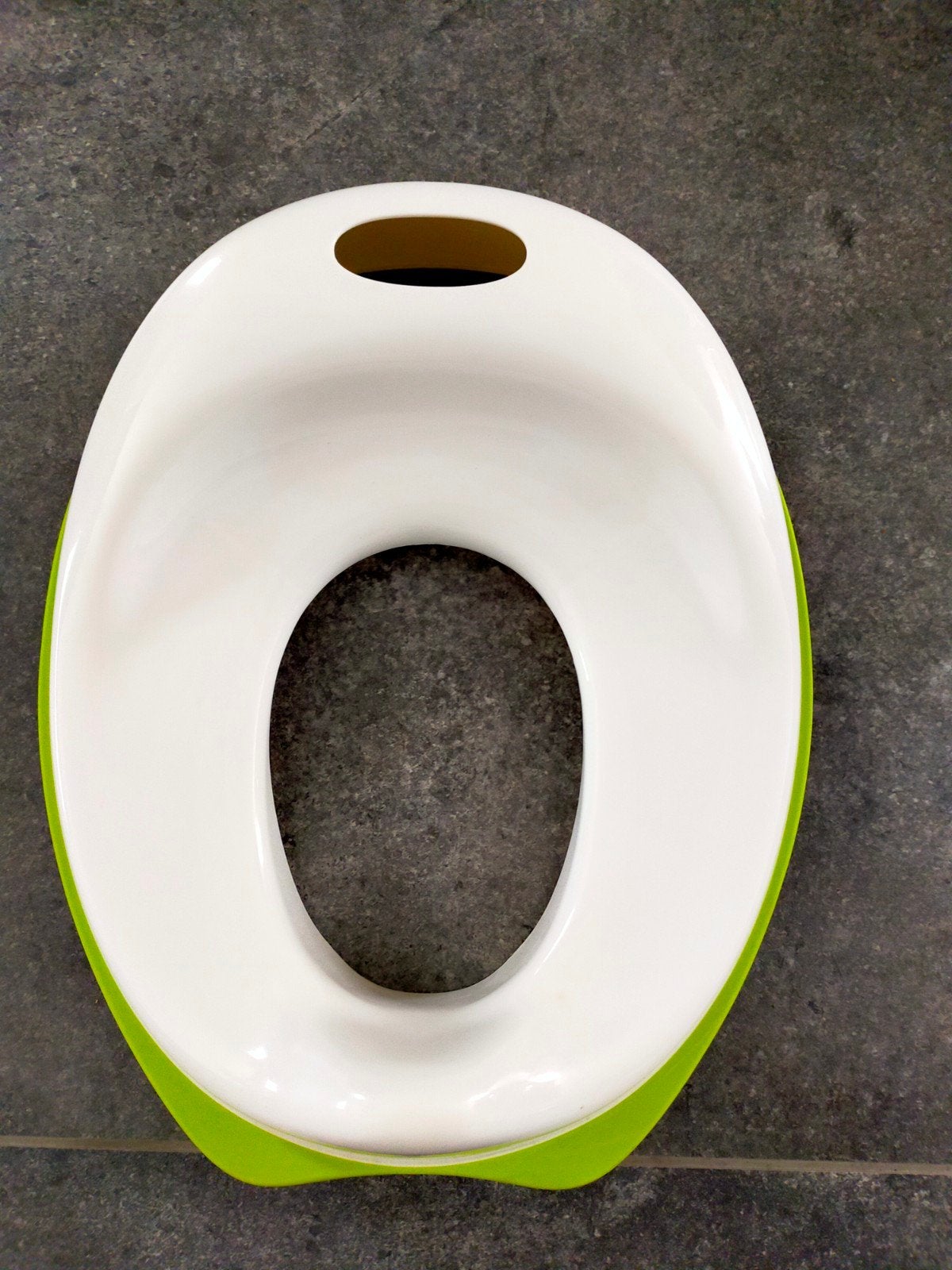 Baby toiletverkleiner wit/groen, Ophalen of Verzenden, Zo goed als nieuw