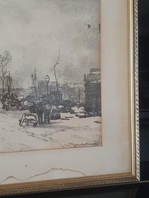 Johan Hendrik van Mastenbroek Havenkade Rotterdam 1938, Antiek en Kunst, Ophalen