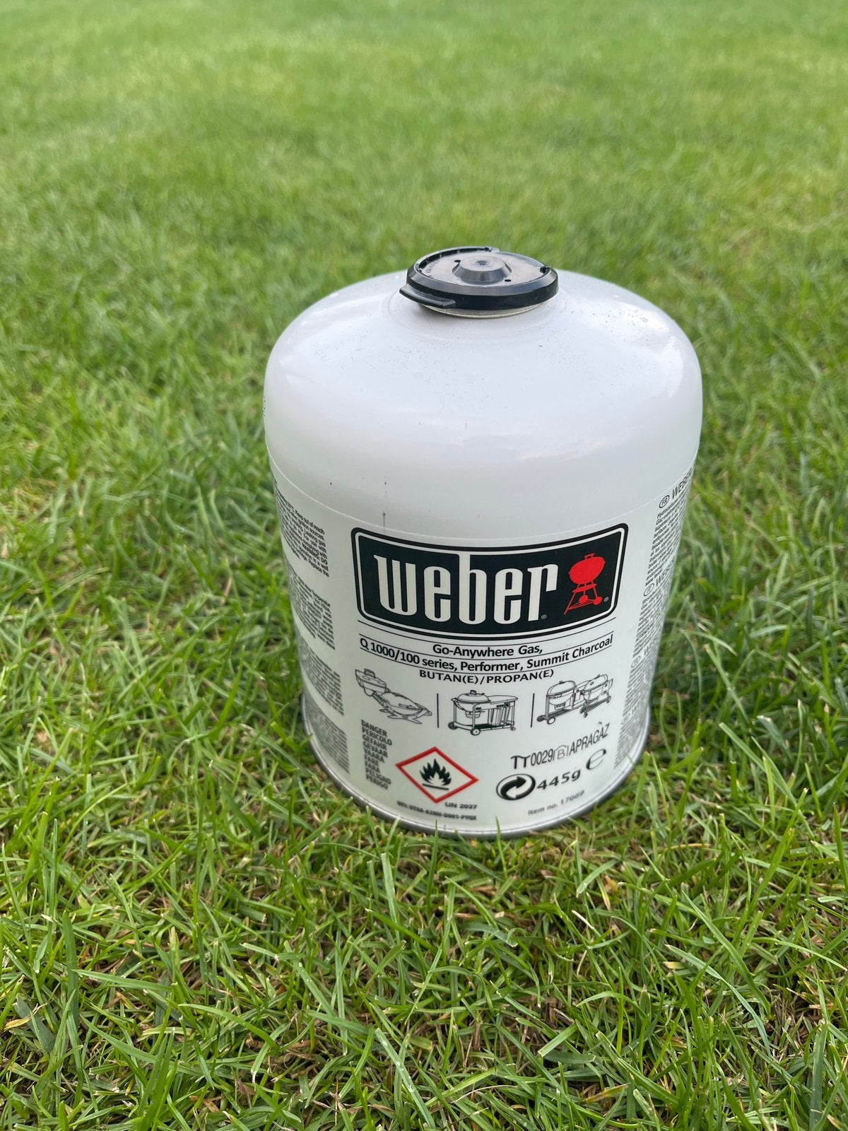 Weber Go-Anywhere Gasfles - Butaan/Propaan 445g, Ophalen, Nieuw