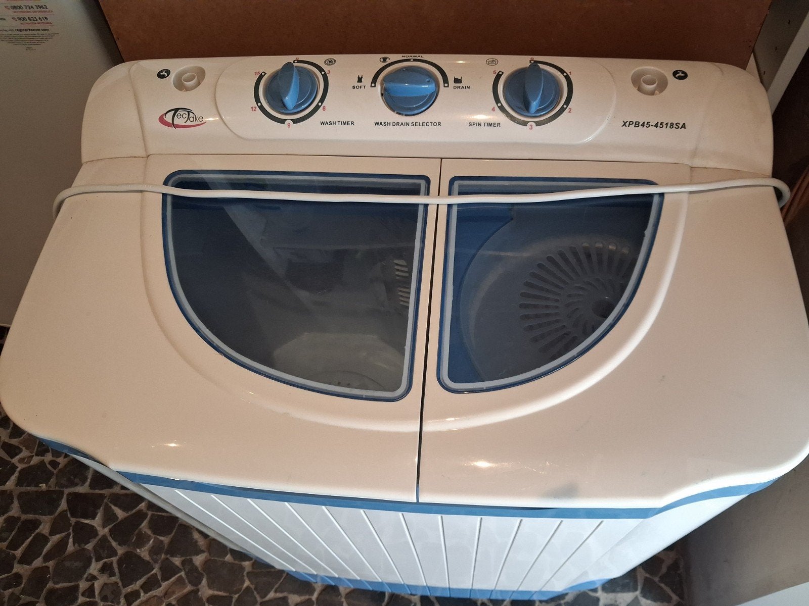 camping wasmachine inclusief centrifuge, Ophalen