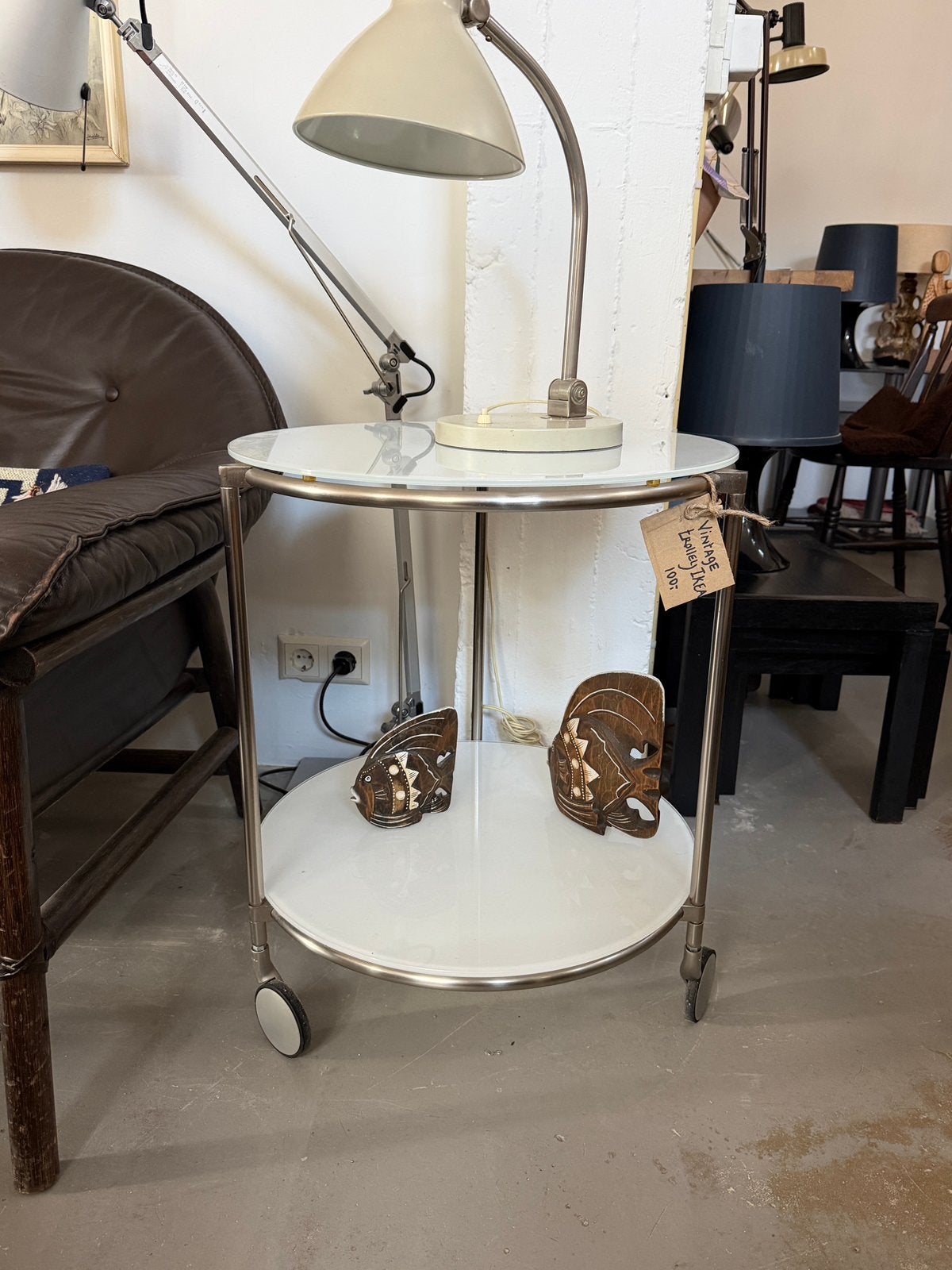 Vintage bijzettafel Ikea, Strind trolley, serveerwagen, Ophalen, Gebruikt, Ikea, I