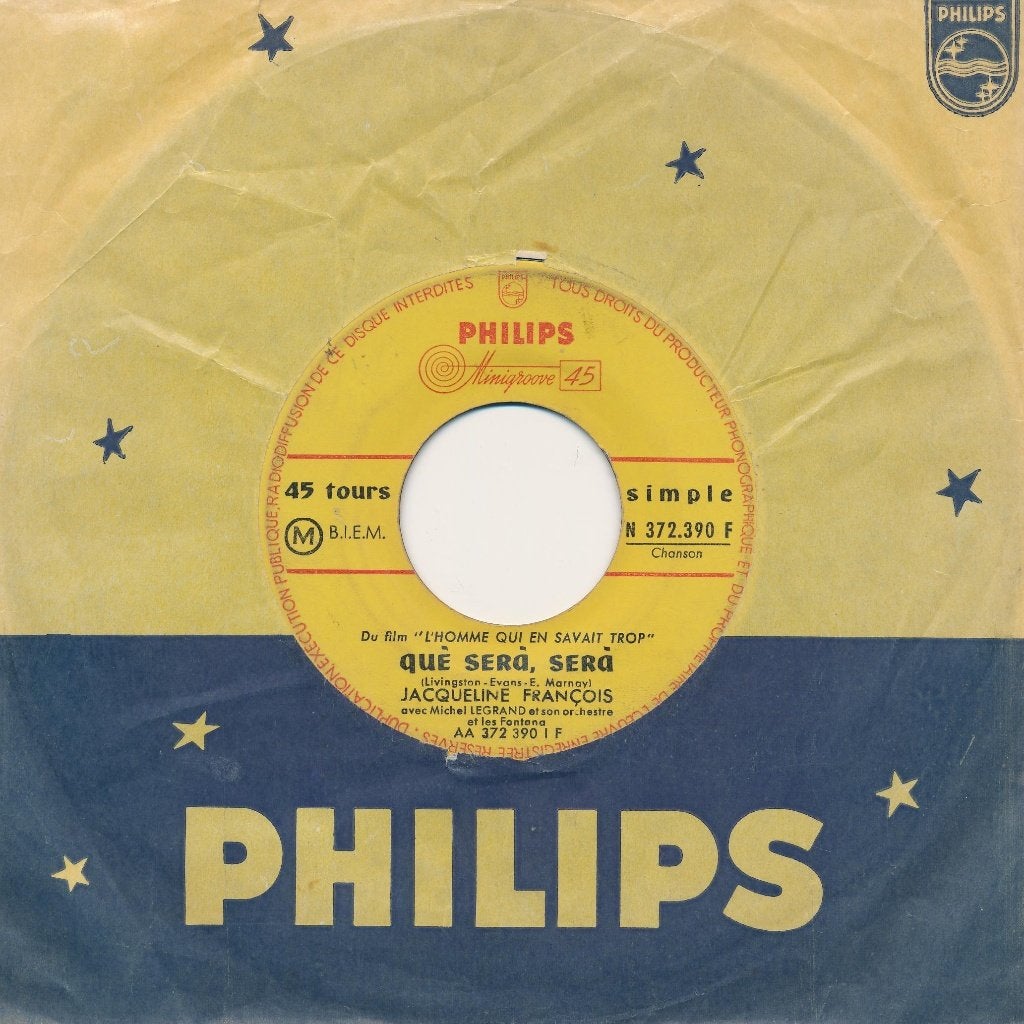 371 Jacqueline Francois - Que sera, sera (1956), Ophalen of Verzenden, Gebruikt, 7 inch, Pop
