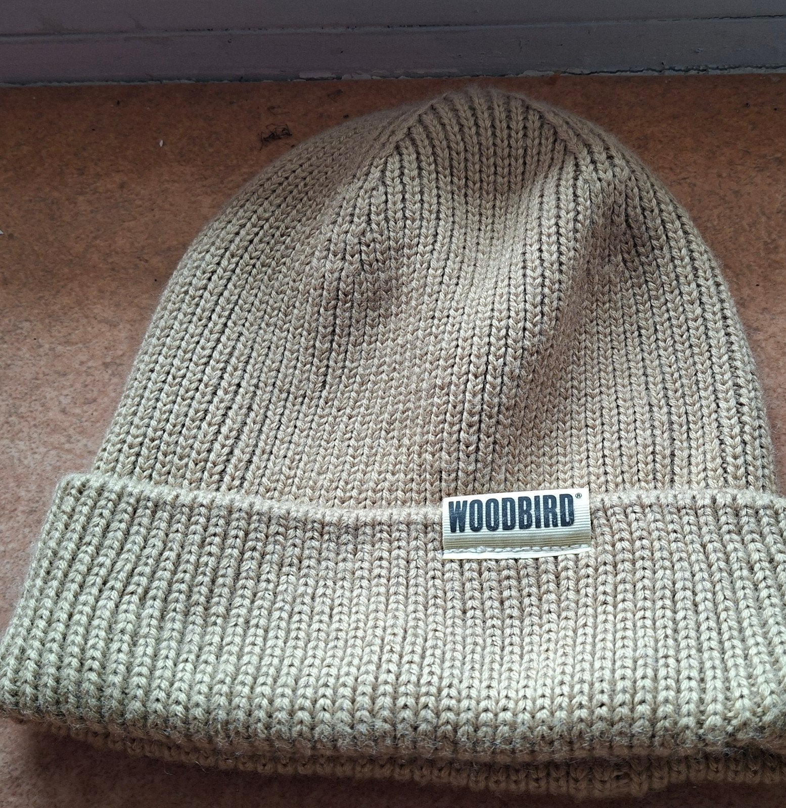 Woodbird Muts - Beige Gebreide Beanie, Ophalen of Verzenden