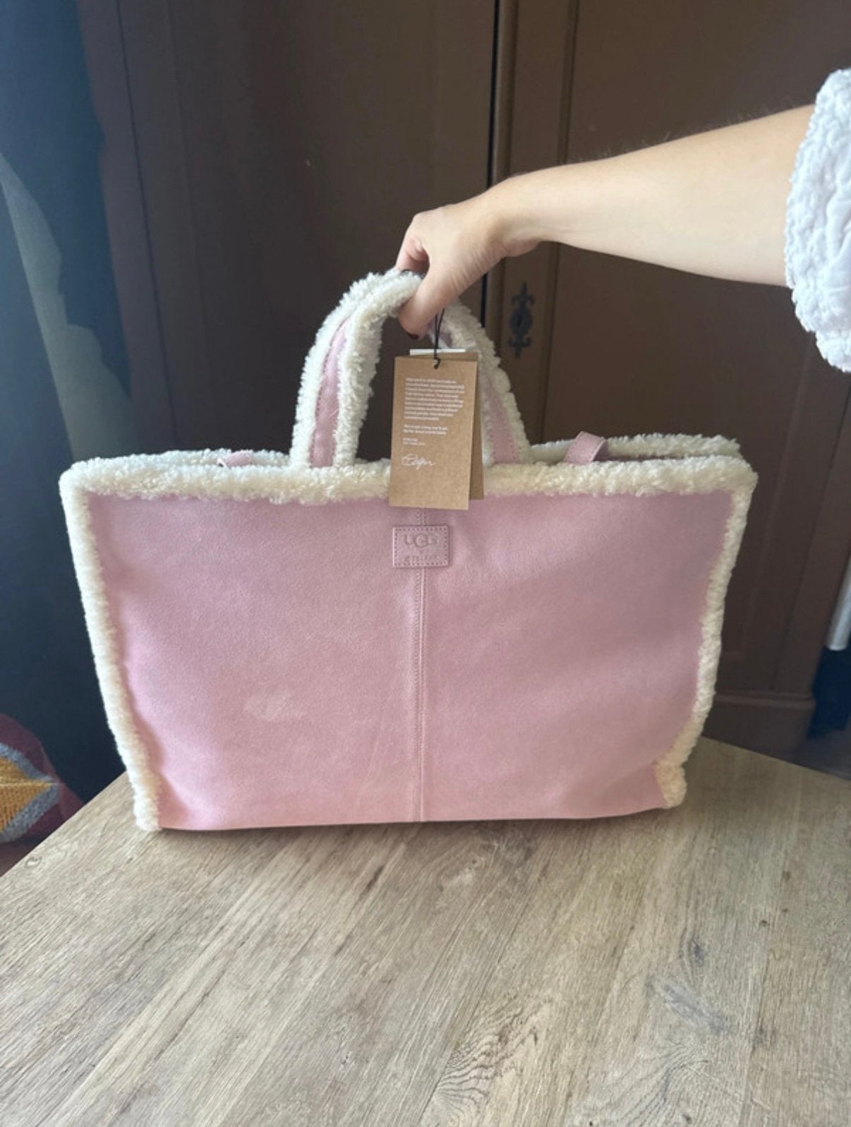 Telfar Bag UGG large in pink, Ophalen of Verzenden, Nieuw, Roze, Handtas