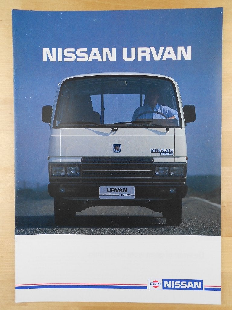 Nissan Urvan E23 Brochure 1984 - Urvan, Ophalen of Verzenden, Zo goed als nieuw, Nissan, NISSAN