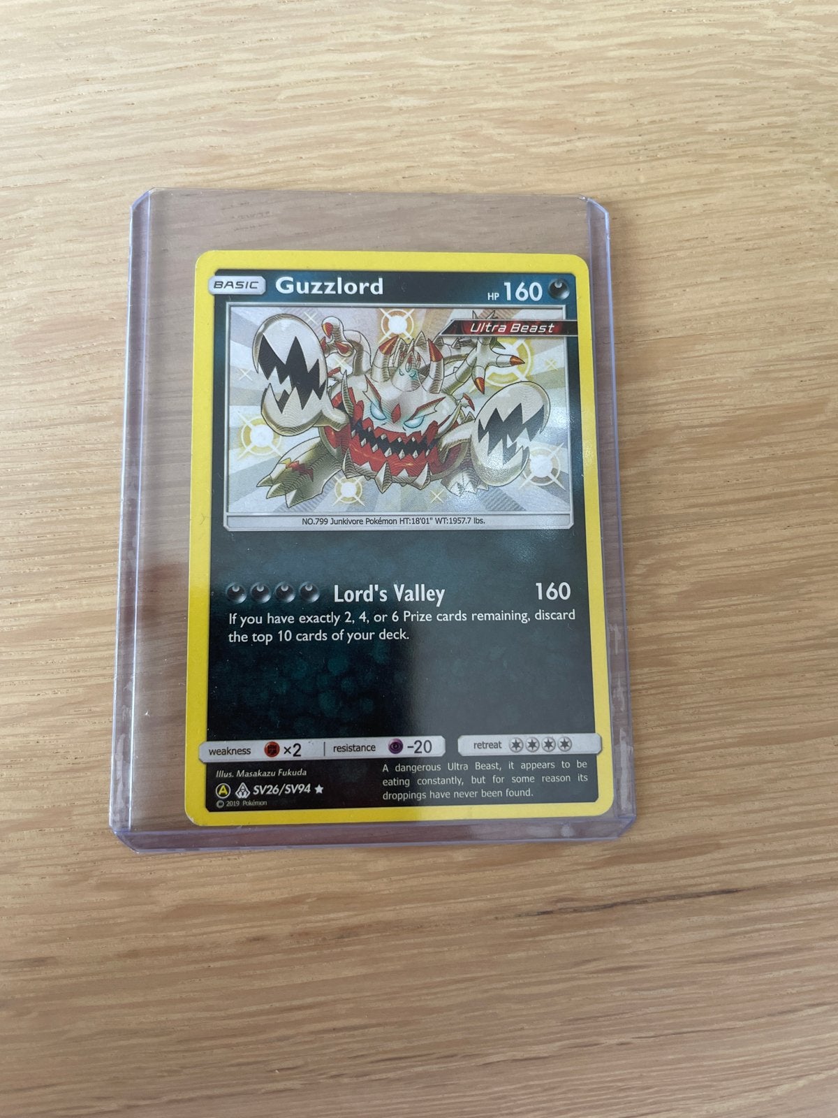 Guzzlord SV26/SV94 Pokemon kaart - Zo goed als nieuw, Ophalen, Zo goed als nieuw, Losse kaart