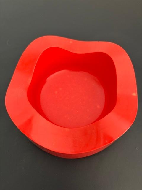 Helit Sinus asbak rood 84005, Verzamelen, Retro, Ophalen, Huis en Inrichting