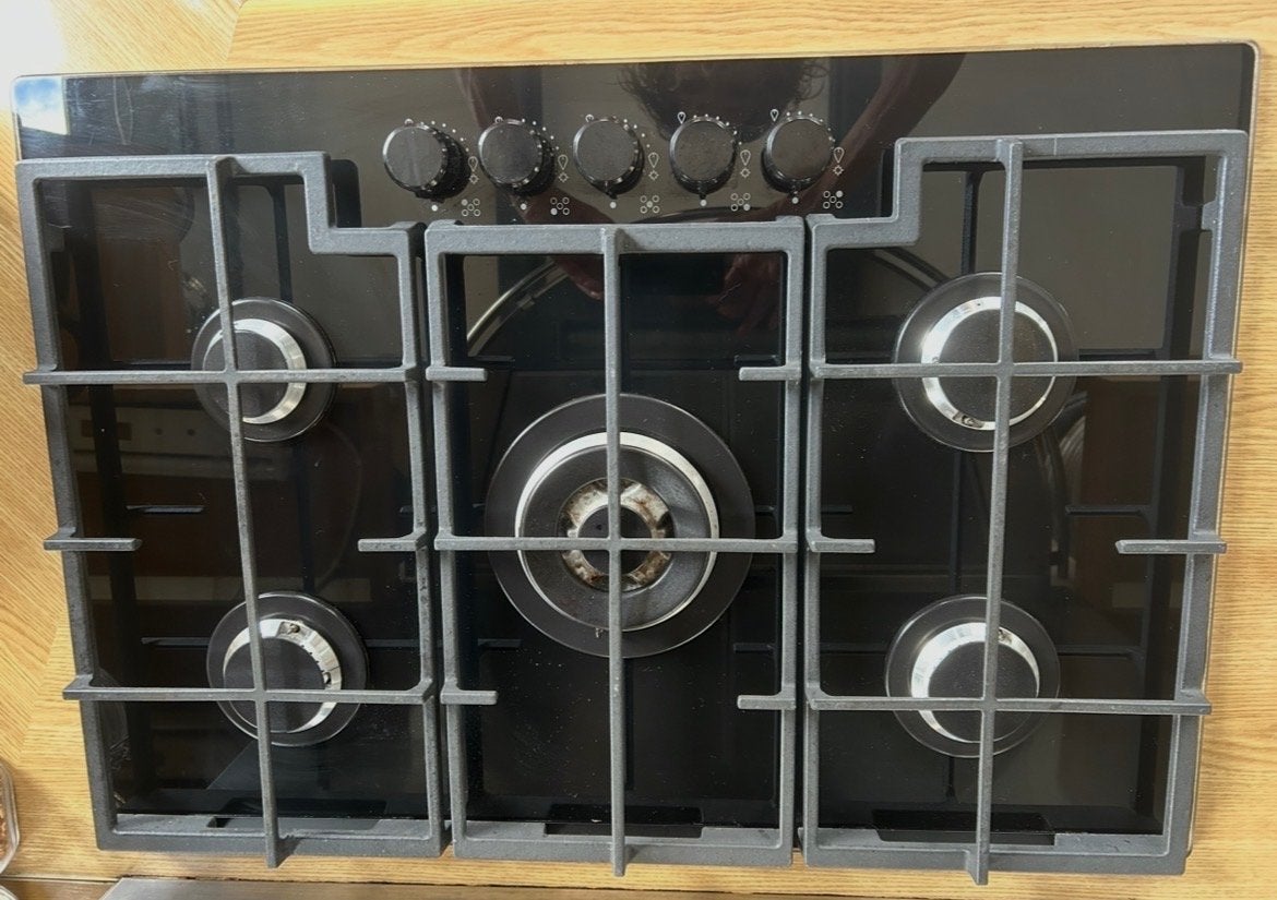 IKEA Vasastan Kookplaat 74x51 cm - Gasfornuis, Gebruikt, Ophalen of Verzenden, Inbouw, Gas