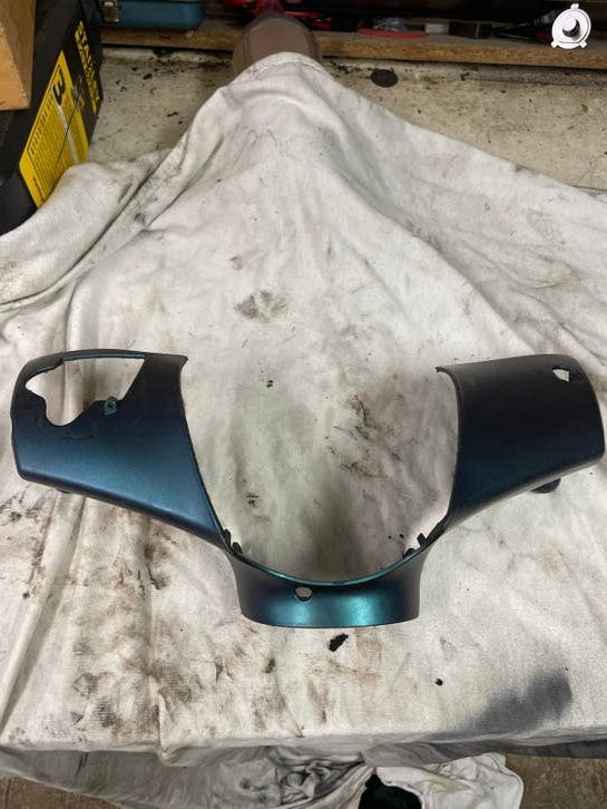 Zip stuurkapje blauw paars, Ophalen of Verzenden, Gebruikt, Kap, Piaggio