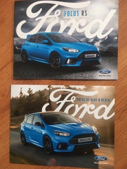 Ford Focus 3 RS originele brochure/auto folder '17 '18, Ophalen of Verzenden, Zo goed als nieuw, Ford