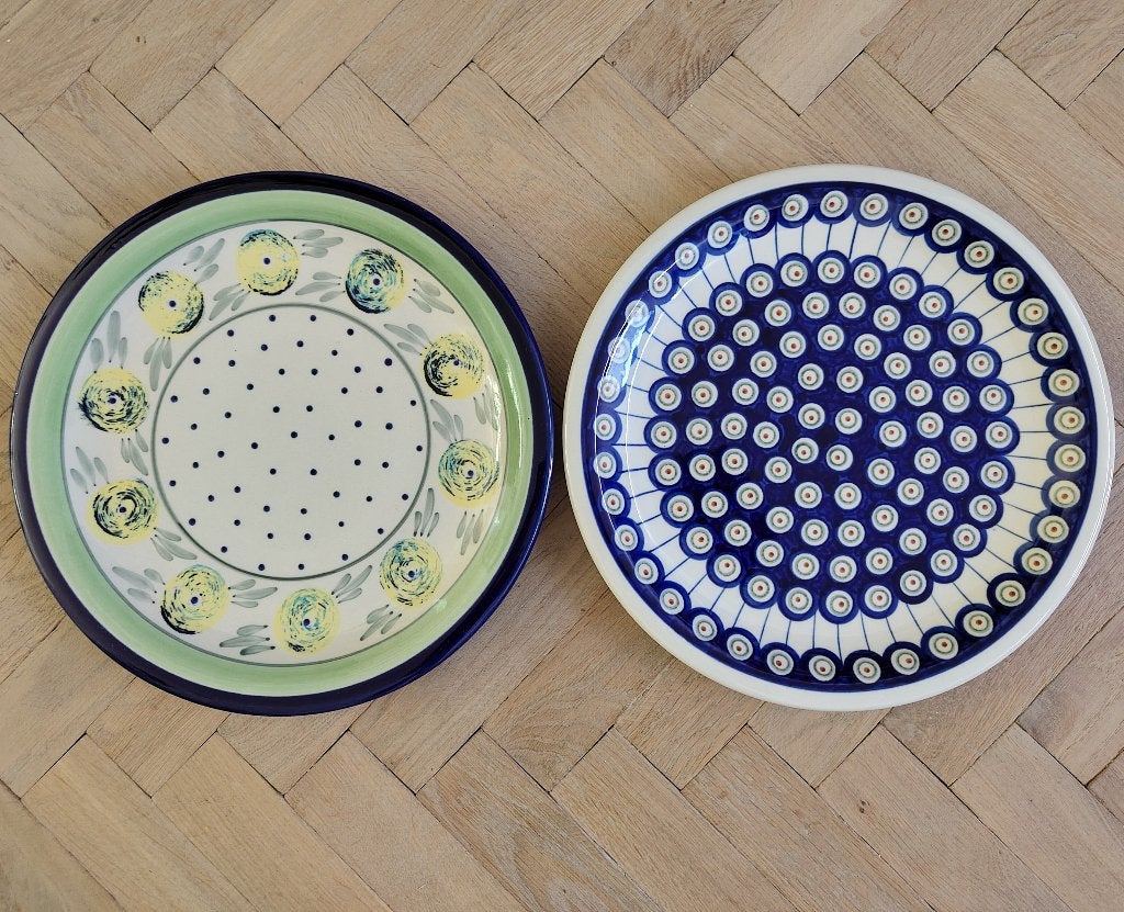 Bunzlau - Boleslawiec - Set van 2 grote dinerborden Ø27,5cm, Huis en Inrichting, Keuken | Servies, Keramiek, Ophalen of Verzenden