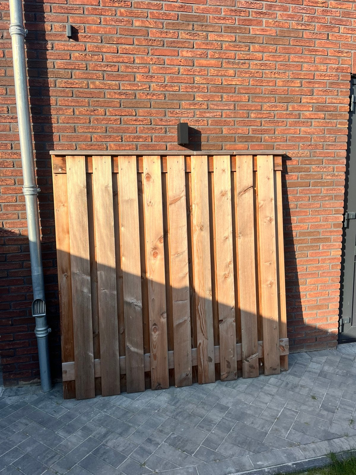Schuttingpaneel Douglas hout, Tuin en Terras, Schuttingen, Ophalen, 1 tot 2 meter, Minder dan 3 meter, Zo goed als nieuw
