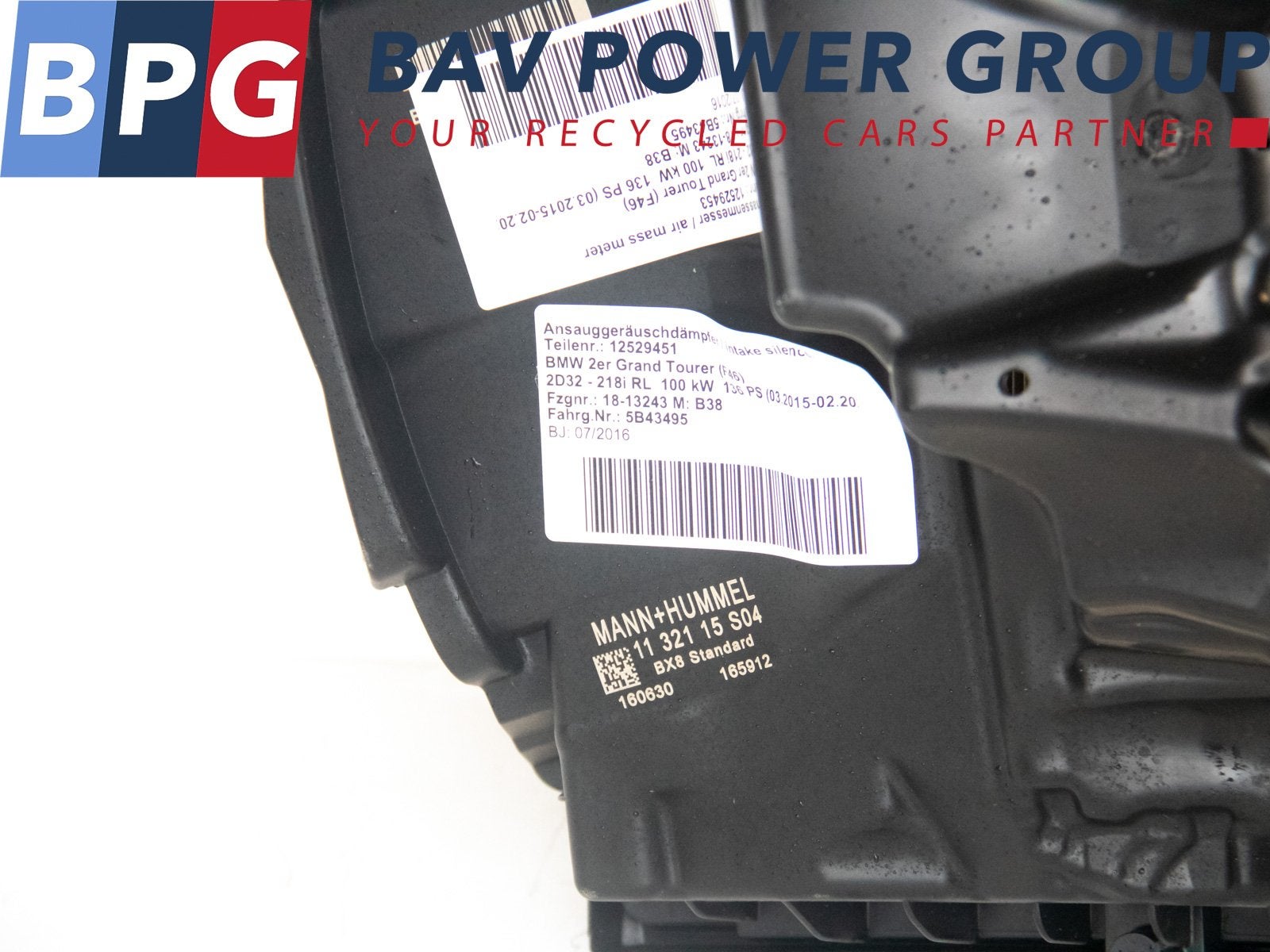 LUCHTFILTERHUIS BMW 2 serie Gran Tourer (F46) (13717609482), Gebruikt, BMW, Petuelring 130
80809  München, DE, Bayerische Motoren Werke AG